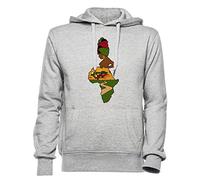 Rundi Mère Afrique Homme Femme Unisexe Sweat-Shirt Sweat À Capuche Gris Taille XXXL - Women's Men's Unisex Hoodie Sweatshirt Grey