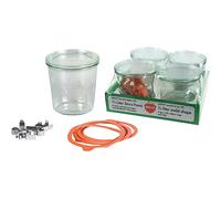 Lot de 4 bocaux Sturz - 50 cL - WECK - Bocaux en verre - Compatibilité lave-vaisselle