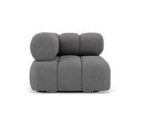 Rune - canapé d'angle droit 4 places en simili - Gris Gris G