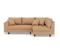 Rune - canapé d'angle droit 4 places en simili - Taupe Taupe G