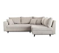 Rune - canapé d'angle droit - 4 places - en velours côtelé - Gris clair