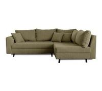 Rune - canapé d'angle droit - 4 places - en velours côtelé - Vert