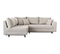 Rune - canapé d'angle gauche - 4 places - en velours côtelé - Gris clair