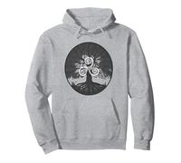 Rune de Protection Celtique Triskel Triskel Sweat à Capuche, Unisexe pour Adultes, Gris Chiné, XL