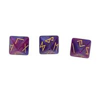 Rune Dice Ensemble de dés polyédriques Witcher Dice 8 Faces Star Sky Mystic Vivid Colors Astrologie Apprentissage Outil de prédiction pour Les Amateurs de Divination et Les (Violet Bleu)