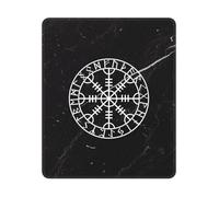 Rune du Heaume Viking De La Terreur Mouse Pad Portable Tapis De Souris Résistant À Usure Tapis De Souris Gaming pour Travail Ordinateur Bureau 25X30Cm