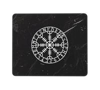 Rune du Heaume Viking De La Terreur Tapis De Souris Résistant À Usure Tapis De Souris Gaming Petit Mouse Pad pour Voyage Travail Maison 25X30Cm