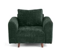 Rune - fauteuil en velours texturé - Vert