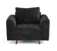 Rune - fauteuil en velours texturé - Vert Olive