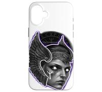 Rune Indigo Viking Valkyrie Warrior Angel Coque pour iPhone 16 Plus