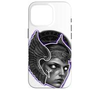 Rune Indigo Viking Valkyrie Warrior Angel Coque pour iPhone 16 Pro