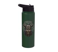 Rune nordique du guerrier viking Odin Thor Valhalla Stainless Steel Insulated Water Bottle