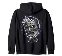 Rune Odin God Viking Raven Indigo Sweat à Capuche