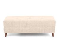 Rune - pouf en velours texturé - Beige Beige G