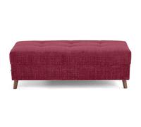 Rune - pouf en velours texturé - Prune
