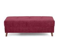 Rune - pouf en velours texturé - Prune $cou G