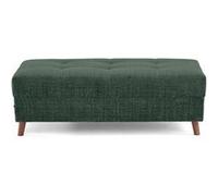 Rune - pouf en velours texturé - Vert Vert