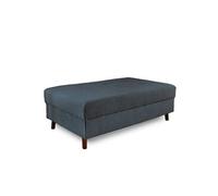 Rune - pouf modulable - en velours côtelé - Bleu nuit Bleu nuit G