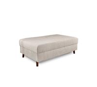 Rune - pouf modulable - en velours côtelé - Gris clair