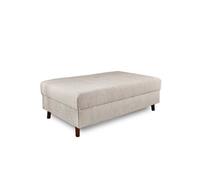 Rune - pouf modulable - en velours côtelé - Gris clair