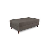 Rune - pouf modulable - en velours côtelé - Gris foncé