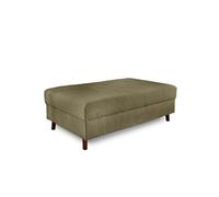 Lisa Design - Pouf Modulable Rune en Velours Côtelé Vert - Salon