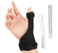 RUNEAY Attelle Pouce,Orthèse de Pouce pour Gauche ou Droit pour Syndrome du Canal Carpien, Fractures et Entorses et Arthrite,Taille Unique,Noir
