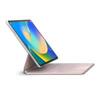 runelk Étui avec clavier magnétique 11" compatible avec iPad Pro 1ère-4e génération, or rose