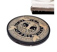 Runes Beginners, Ritual Divination Set, 8.66x0.51in Wooden Meditation Tools, Magnetic Storage Box, Compact Travel Friendly Design for Altar Decoration, Ornaments, Men, Women, Spiritual Use