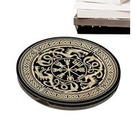 Runes Beginners, Ritual Wooden, Divination Rune Set with Magnetic Storage Box 8.66x0.51 inches for Meditation, Portable Altar Tools Spiritual Practice, Decorative Ornaments for Men Women