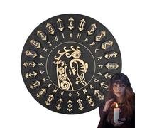 Runes de sorcière, runes en bois faites à la main pour l'artisanat de sorcière, fournitures décoratives de sorcière avec inscriptions immortelles, outils d'artisanat pour , méditation