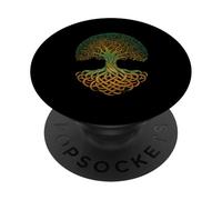 Runes D'Odin Vikings Arbre De Vie Mythologie Valhalla Nord PopSockets PopGrip Adhésif