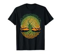 Runes D'Odin Vikings Arbre De Vie Mythologie Valhalla Nord T-Shirt