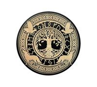 Runes pour débutants, ensemble de runes rituelles en bois, outils de méditation portables avec boîte magnétique pour hommes, femmes, autel, divination, décoration, ornements, 22 x 1,3 cm, multicolore