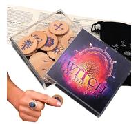 Runes pour Débutants,Matériel de Divination Nomade | Set de Divination Runique,pour Débutants Passionnés Collectionneurs Artistes Écrivains Méditation Anniversaire Fêtes et Événements à