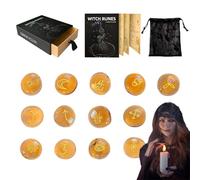 Runes pour débutants | Pierres païennes - Ornement de divination avec sac et guide pour hommes débutants, rituels de paganisme, décoration d'