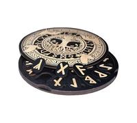 Runes Set, Ritual Wooden Runes, Meditation Divination Tools, Magnetic Storage Box, Carved Symbols with Natural Texture for Altar Decor Spiritual Practices, 8.66x0.51 inches