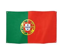 Runesol Drapeau Portugal, 91x152cm, 3ft x 5ft, 4 œillets, œillet en Laiton Dans Chaque Coin, Bannière Portugaise, Drapeaux de Qualité Supérieure, Imperméable, Extérieur, Restauration de l'indépendance
