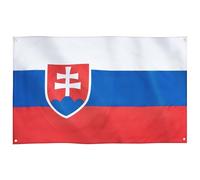 Runesol Drapeau Slovaquie, 91x52cm, 3ft x 5ft, 4 œillets, Drapeau Slovaque, Drapeau National de la République Slovaque, Drapeau Premium, Intérieur, Extérieur, Épiphanie