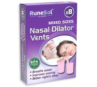 Runesol Ecarteur Nasal Anti ronflement Mixte Rose, 8 Pack Dilatateur Nasale pour Sommeil & aide breathe, Nasal Dilator, Dispositifs Anti-ronflement Efficace, Ecarteur de nez