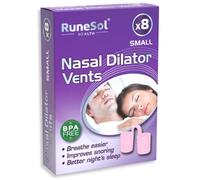 Runesol Ecarteur Nasal Anti ronflement Petit Rose, 8 Pack Dilatateur Nasale pour Sommeil & aide breathe, Nasal Dilator, Dispositifs Anti-ronflement Efficace, Ecarteur de nez