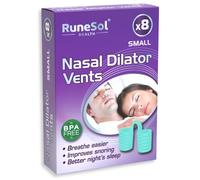 Runesol Ecarteur Nasal Anti ronflement Petit Vert, 8 Pack Dilatateur Nasale pour Sommeil & aide breathe, Nasal Dilator, Dispositifs Anti-ronflement Efficace, Ecarteur de nez