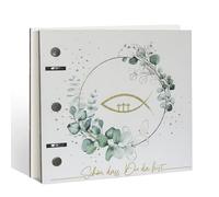 RunFar shop Livre d'or pour communion, confirmation, baptême, avec 40 pages pour félicitations, idée cadeau, décoration de confirmation pour garçons et filles