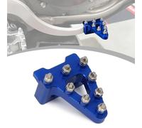 Runfarr Pedale Frein Arriere Moto,Embout Pedale Frein Moto en Billette d'aluminium CNC pour Pit Bike Dirt Bike Motocross Enduro Supermoto-Bleu