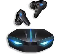 Rungame Écouteurs Sans Fil Bluetooth 5.4, 100H D'Autonomie Avec Boitié De Charge, Ultra Faible Latence, Micro Intégré, Stéréo Hd, Étanches Et Rgb ¿ Idéal Pour Le Sport Et Gaming[J773]