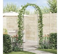 Runheo Arche de Jardin Florale Vert 115 x 37 x 231 cm en métal Robuste pour décor extérieur élégant, idéale pour Mariages, terrasse, pergola et Support de Plantes