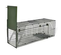 Runheo Attrape à Animaux avec 1 Porte en Acier Robuste pour la Capture Vivante de nuisibles comme Rat Souris Taupe Renard fouine martre belette Lapin dans Jardin Ferme forêt extérieur