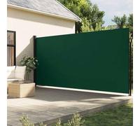 Runheo Auvent latéral rétractable Vert foncé 220x600 cm en Polyester avec Armature Acier Aluminium, Protection Solaire UV Pluie, Installation Facile pour terrasse Balcon Jardin