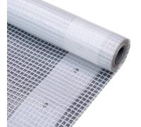 Runheo Bâche Leno 260 g/m² 2 x 4 m Blanc Résistante aux Déchirures UV Étanchéité pour Jardin Camping Voiture Remorque Serre Construction