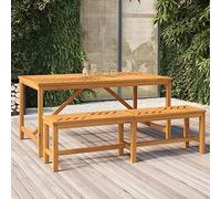 Runheo Banc de Jardin 150 cm en Bois Massif d'acacia Robuste avec Design à Motif Chevrons pour terrasse, Patio ou Balcon, capacité 110 kg, idéal pour aménager Votre extérieur